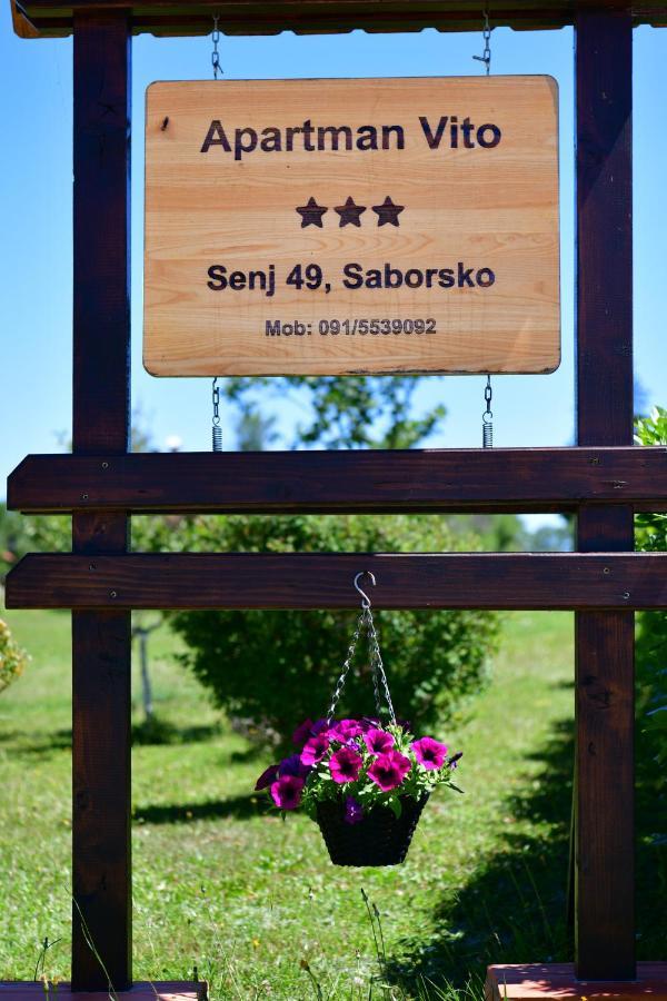 Apartman Vito Saborsko Buitenkant foto
